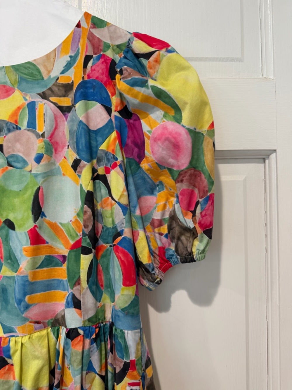 TCEC Multicolor Circle-Print Tiered Maxi Dress - Picture 6 of 9
